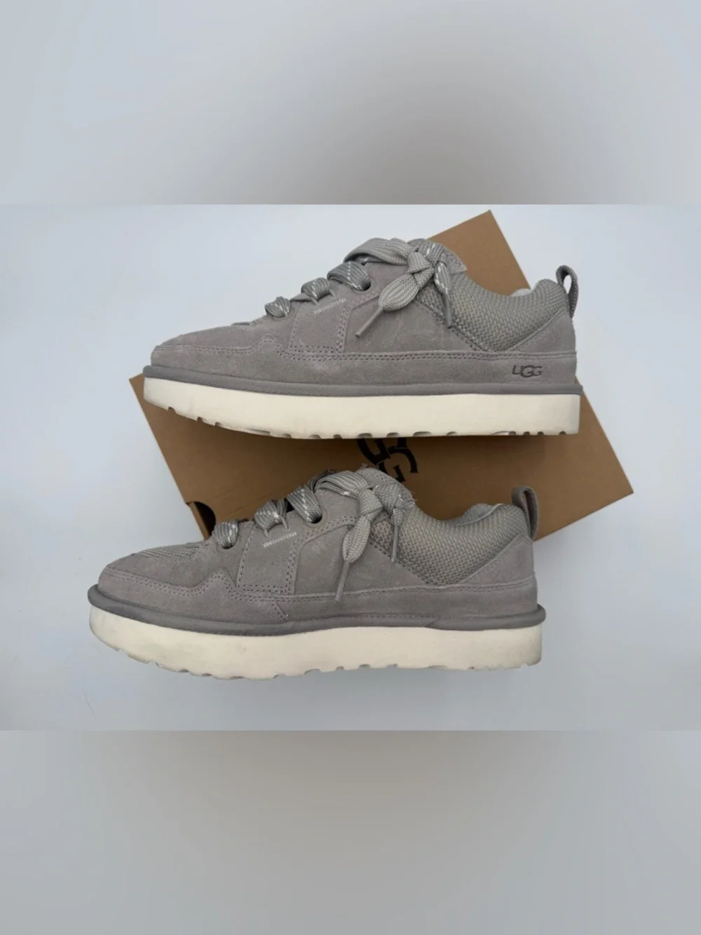 UGG Womens Lo Lowmel in Campfire color. Suede sneakers. Size 9 - Picture 7 of 16